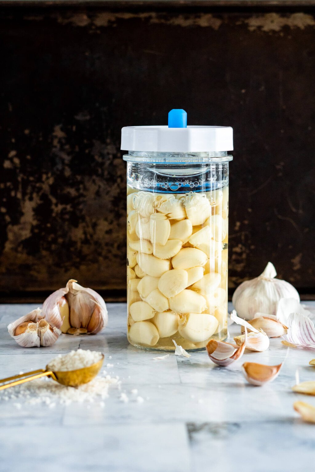 Easy Lacto-fermented Garlic